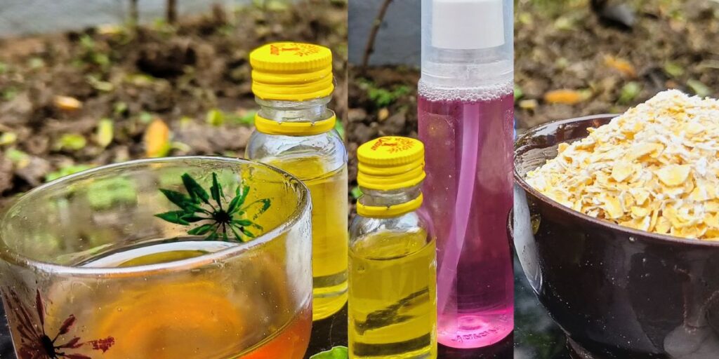 DIY Rose water Face packs