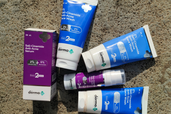 The Derma Co Sali-Cinamide Anti-Acne Face Wash and Serum