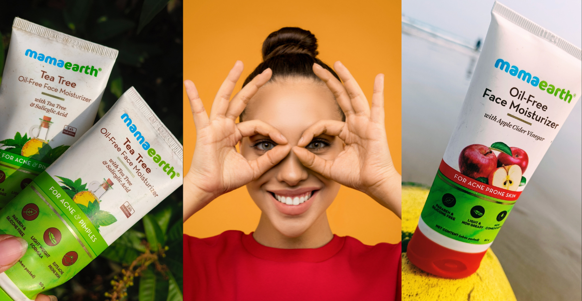 Mamaearth Tea Tree Oil and Apple Cider Vinegar Oil Free moisturizers