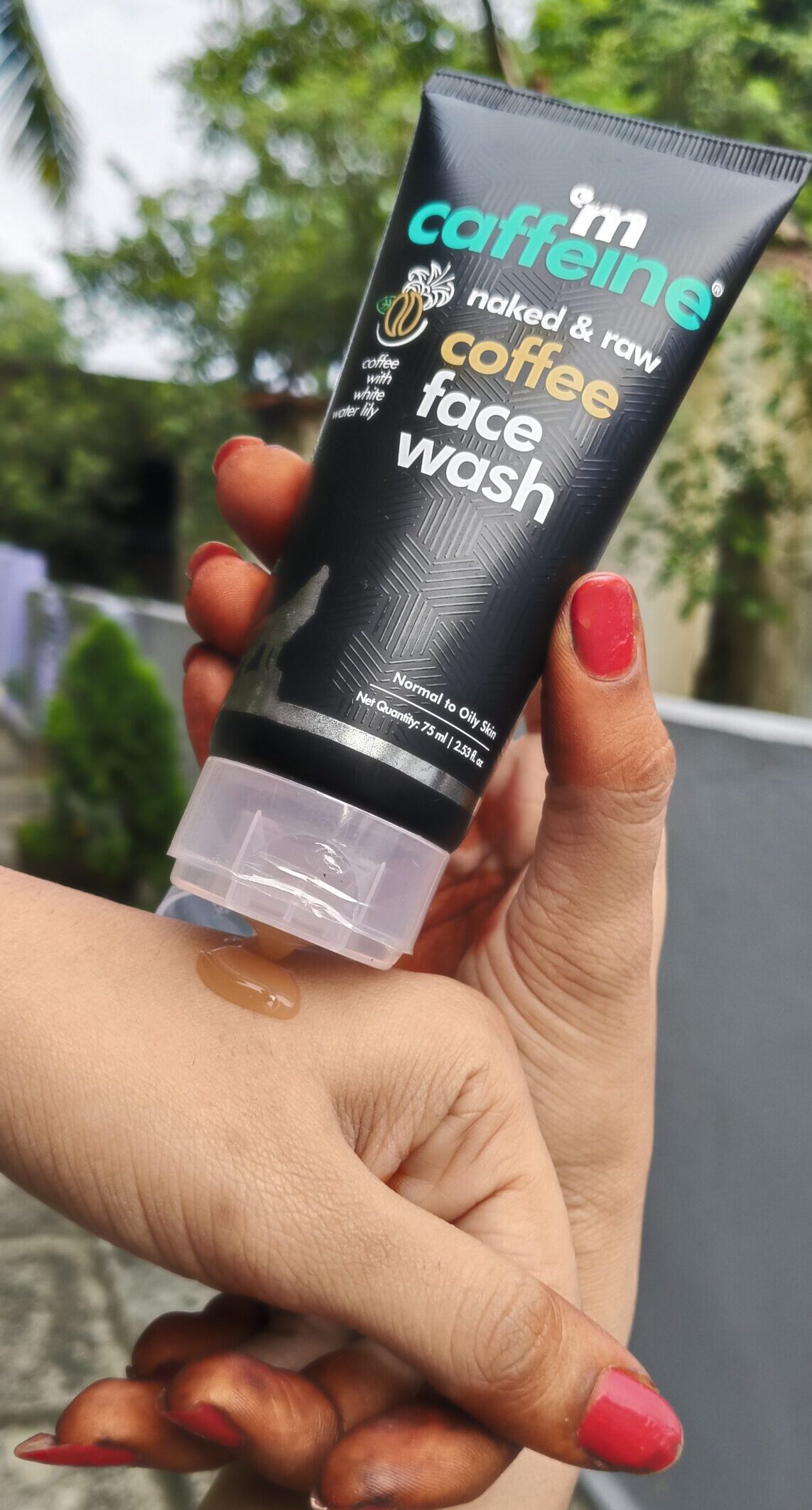 Time to Review mCaffeine naked & raw Coffee Face Wash